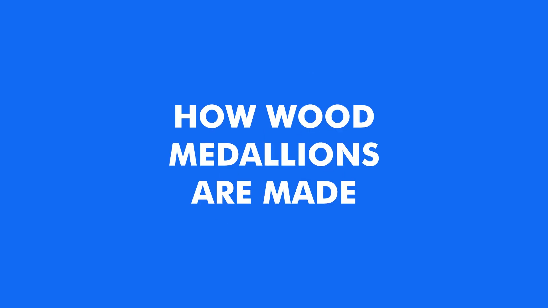 Load video: How we manufacturer Wood Medallions