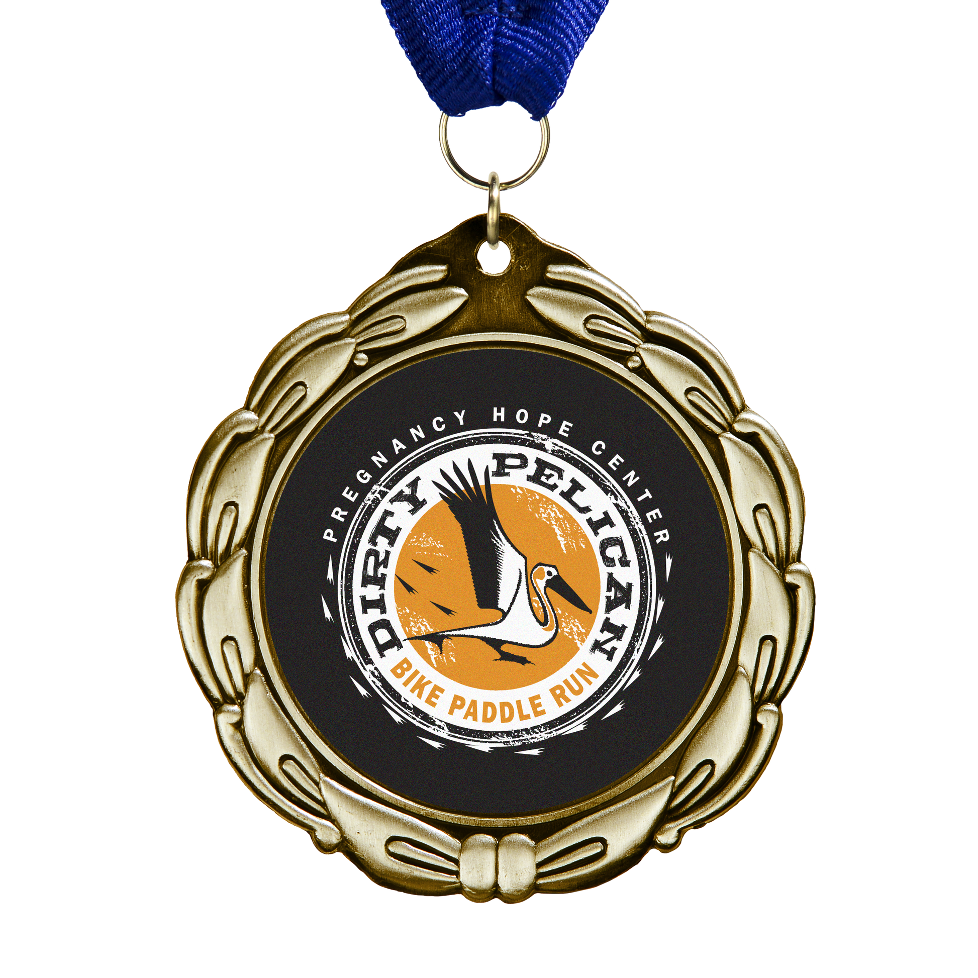 2¾" Gold Wreath Medal