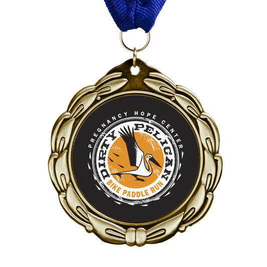 2¾" Gold Wreath Medal