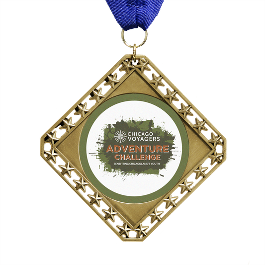 3½" Gold Diamond Medal